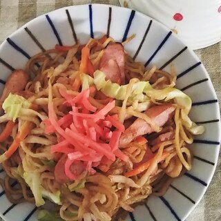 ヘルシー☆切り干し大根入り焼きそば